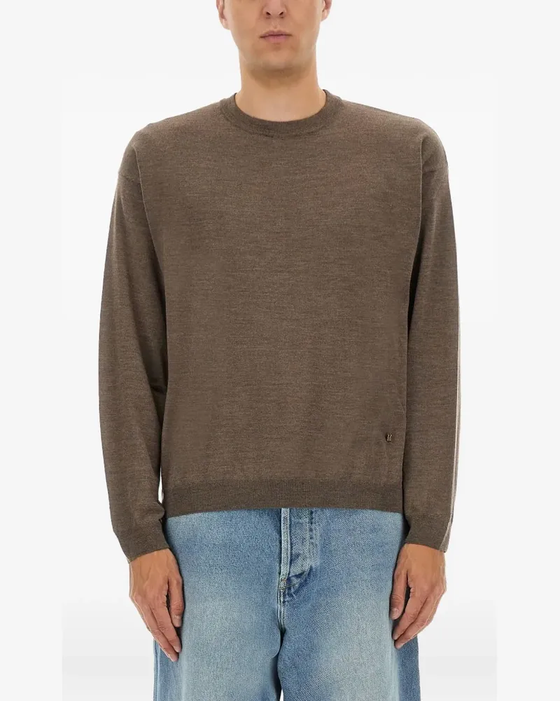 Moschino logo-detail sweater - Braun Braun