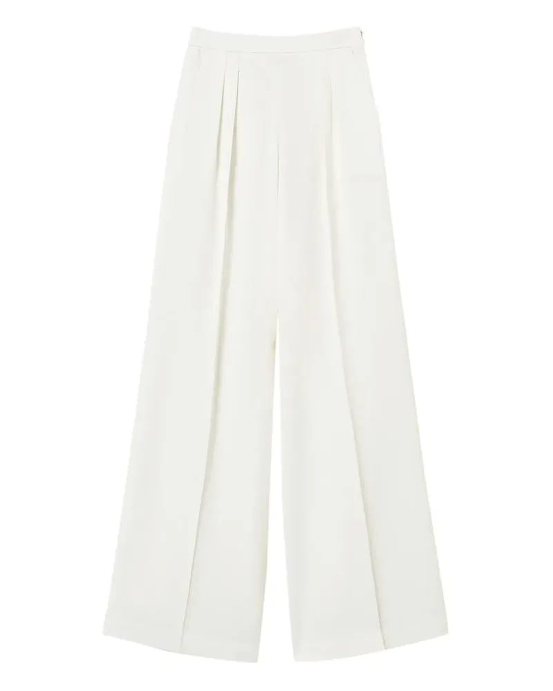 Twin-Set Palazzohose mit Falten - Weiß Weiß
