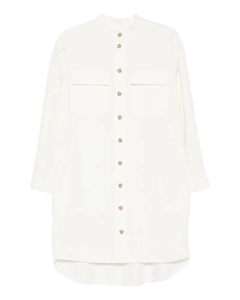 Marc O'Polo button-down chest-pocket mini dress - Weiß Weiß
