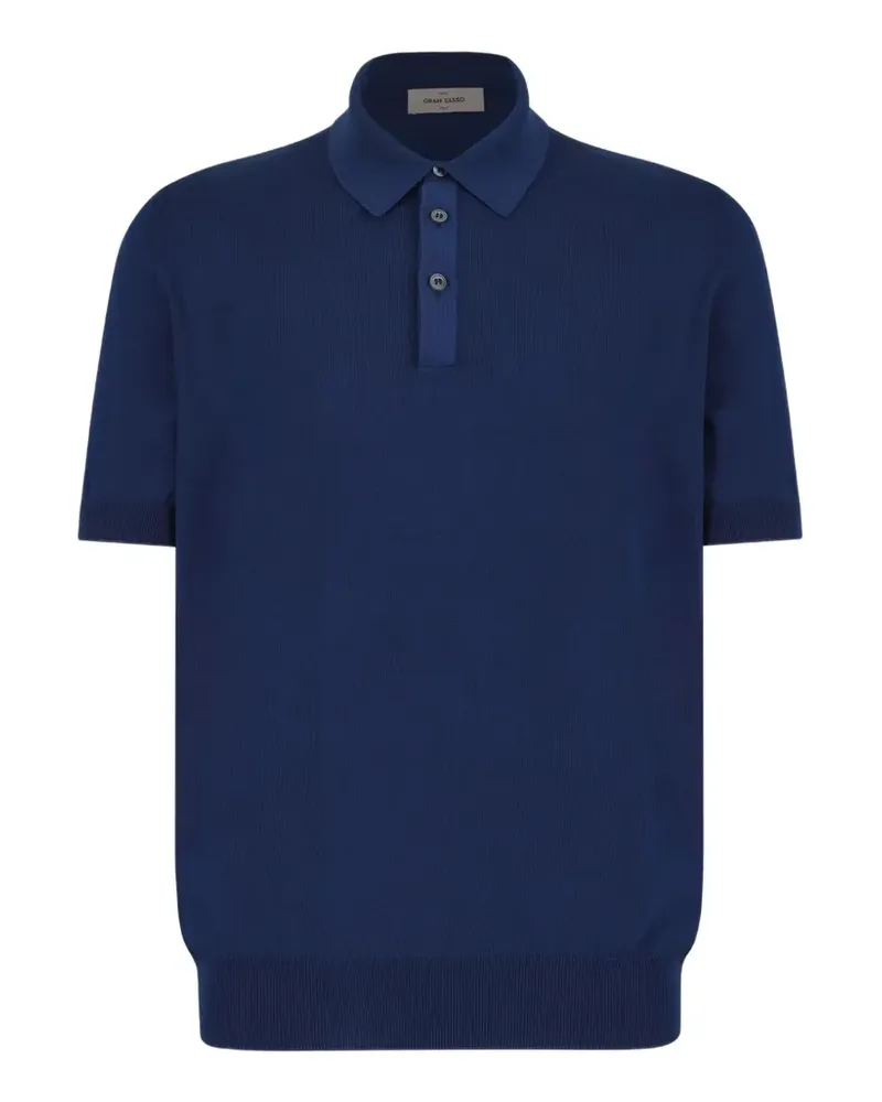 Gran Sasso buttoned polo shirt - Blau Blau