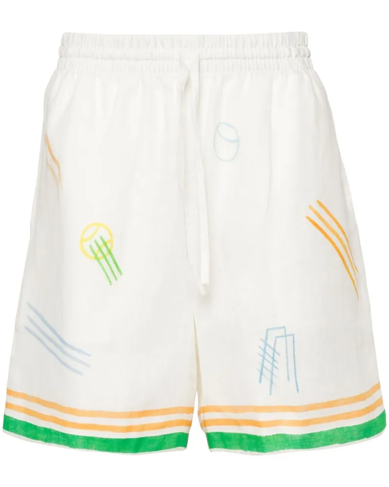 Casablanca Paris Shorts mit grafischem Print - Nude Nude