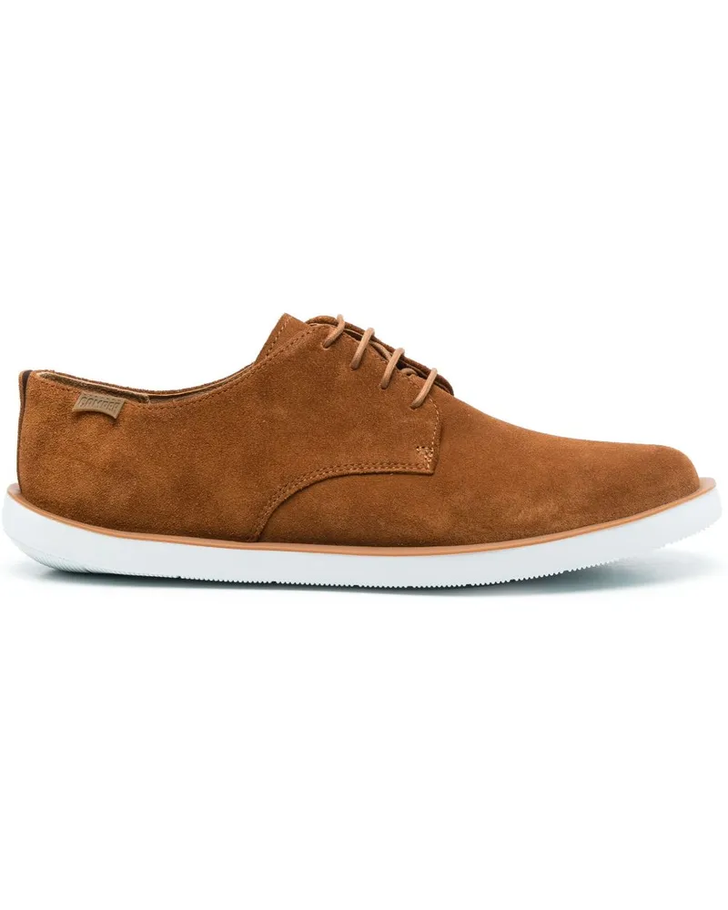 Camper Wagon suede Derby shoes Brown