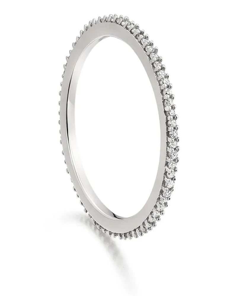 Monica Vinader Eternity' Ring mit Diamanten Silber