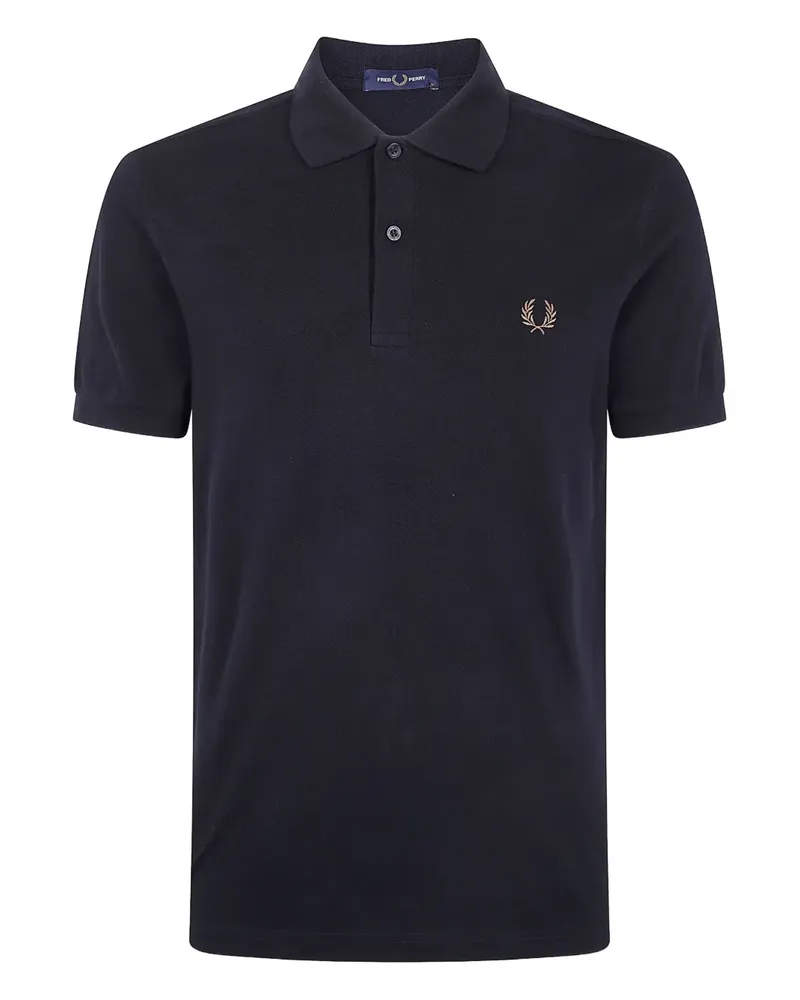 Fred Perry Poloshirt mit Laurel-Stickerei - Schwarz Schwarz