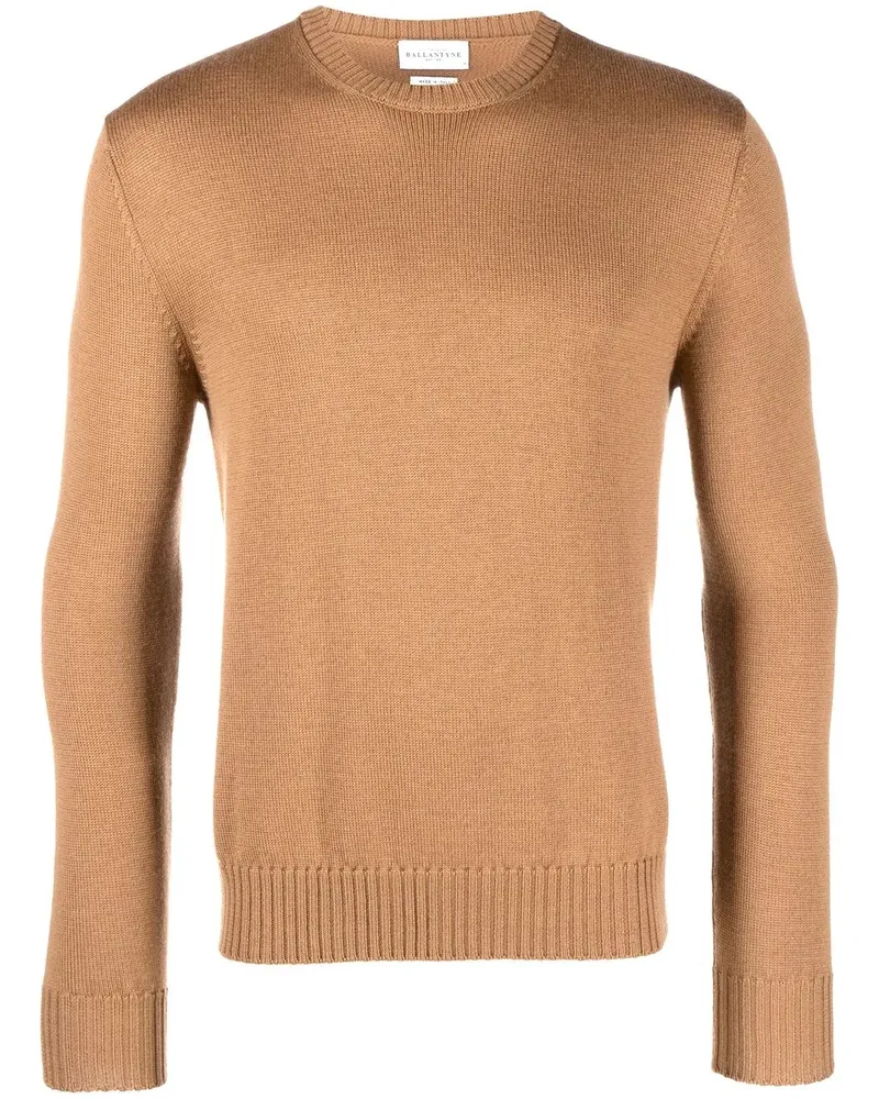 Ballantyne Sweatshirt mit Rundhalsausschnitt - Nude Nude
