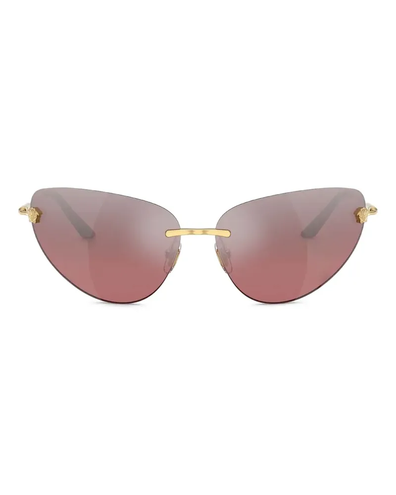 Versace Sonnenbrille mit Medusa - Gold Gold