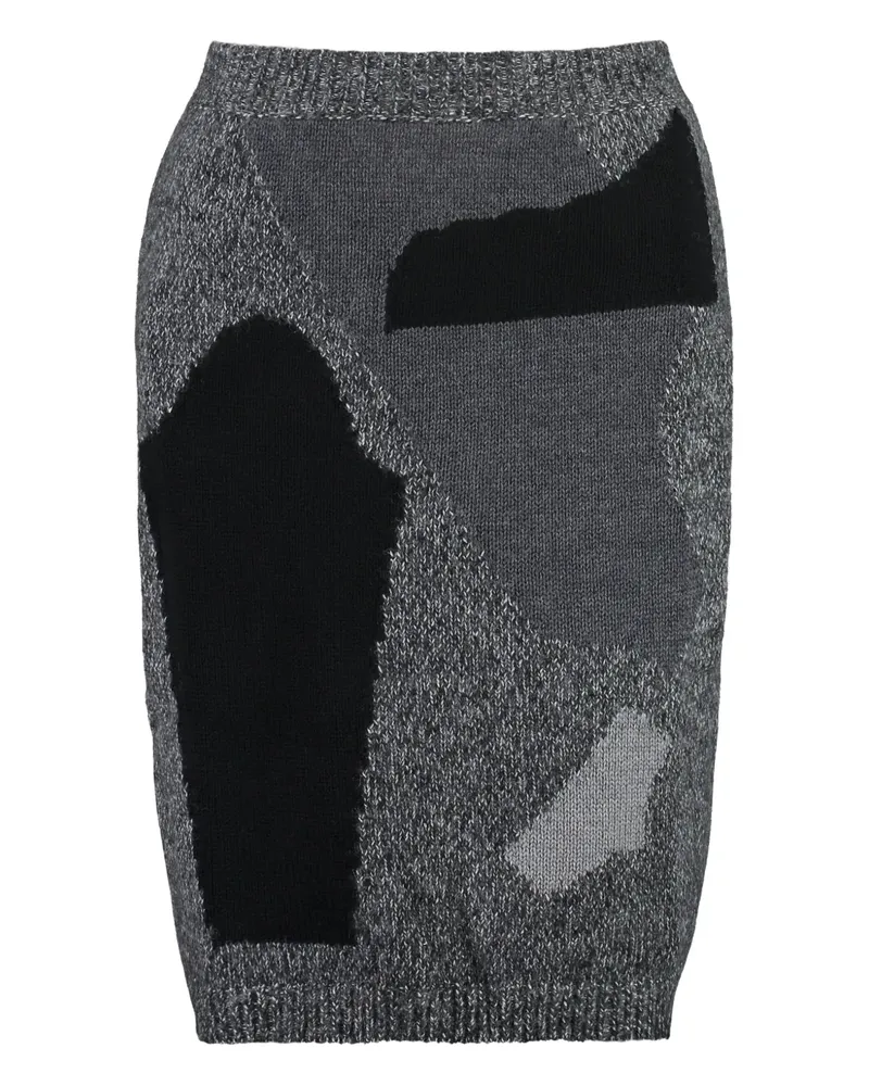 Moschino Asymmetrischer Strickrock - Grau Grau