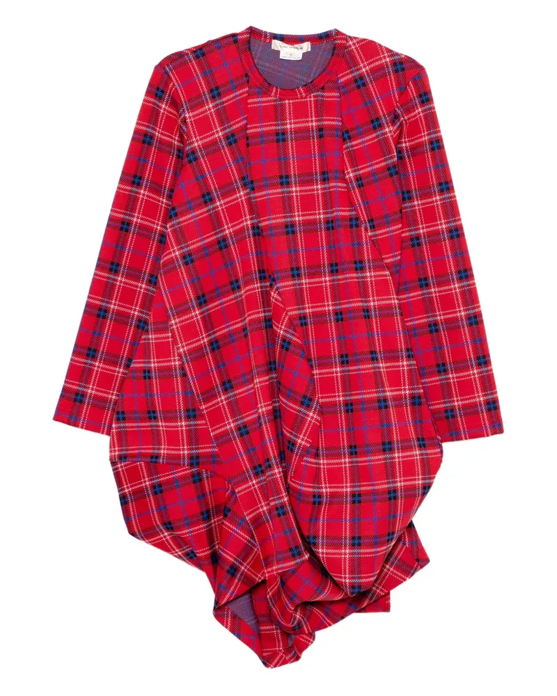 Comme des Garçons Kariertes Kleid - Rot Rot