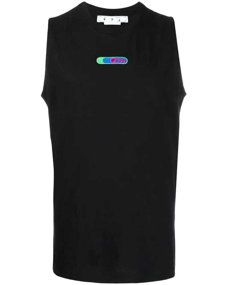 OFF-WHITE Trägershirt mit Logo - Schwarz Schwarz