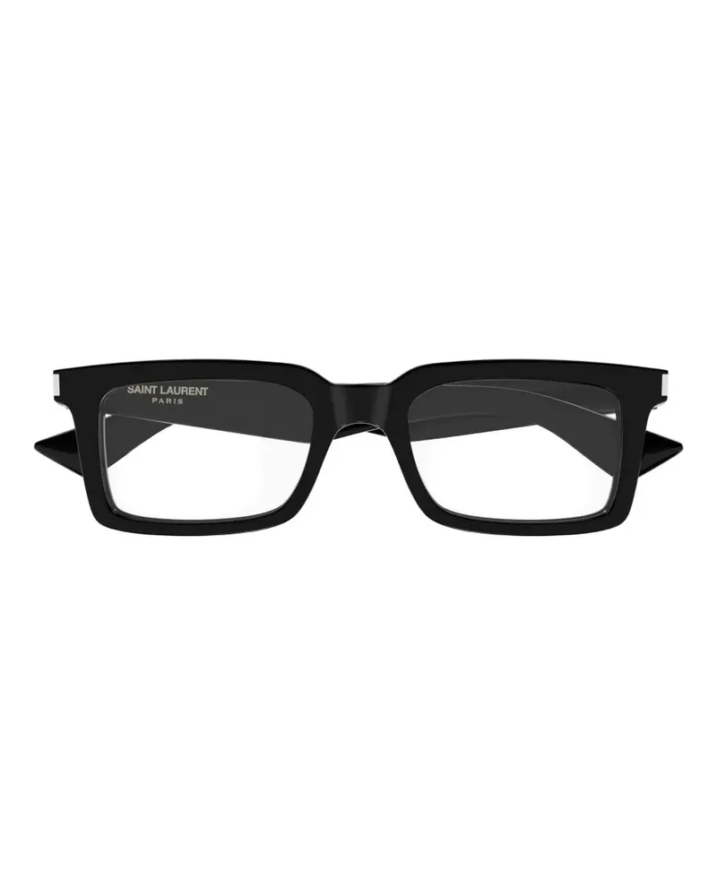 Saint Laurent Brille mit eckigem Gestell - Schwarz Schwarz