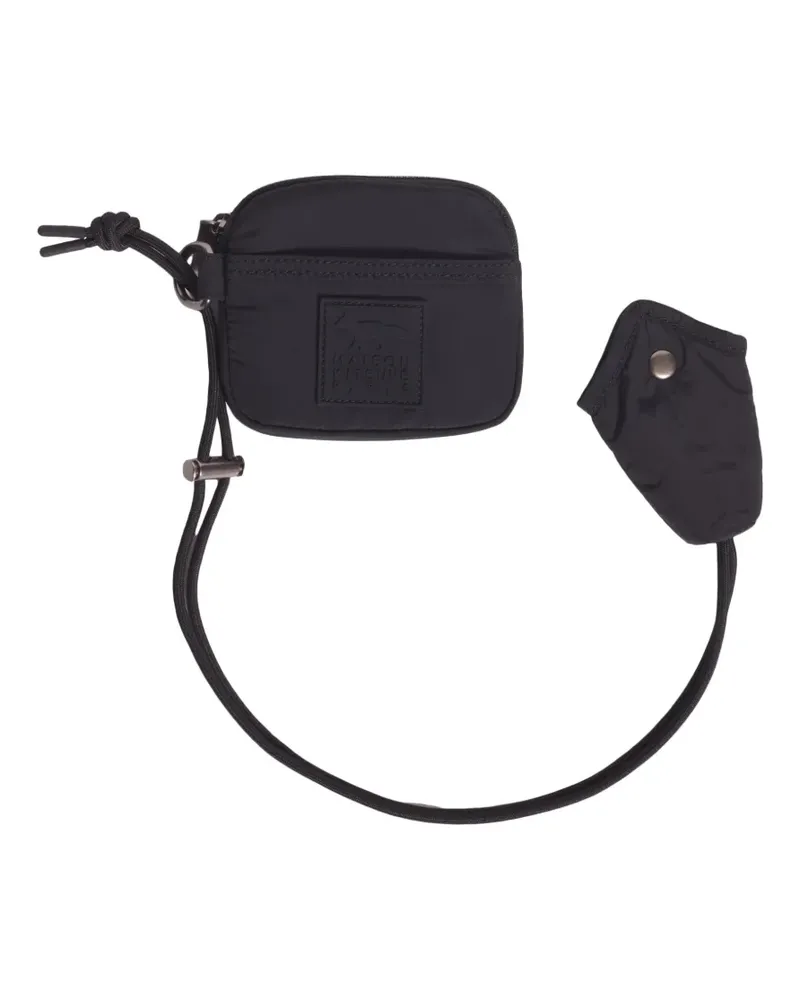 Kitsuné Pouch mit Logo-Patch - Schwarz Schwarz