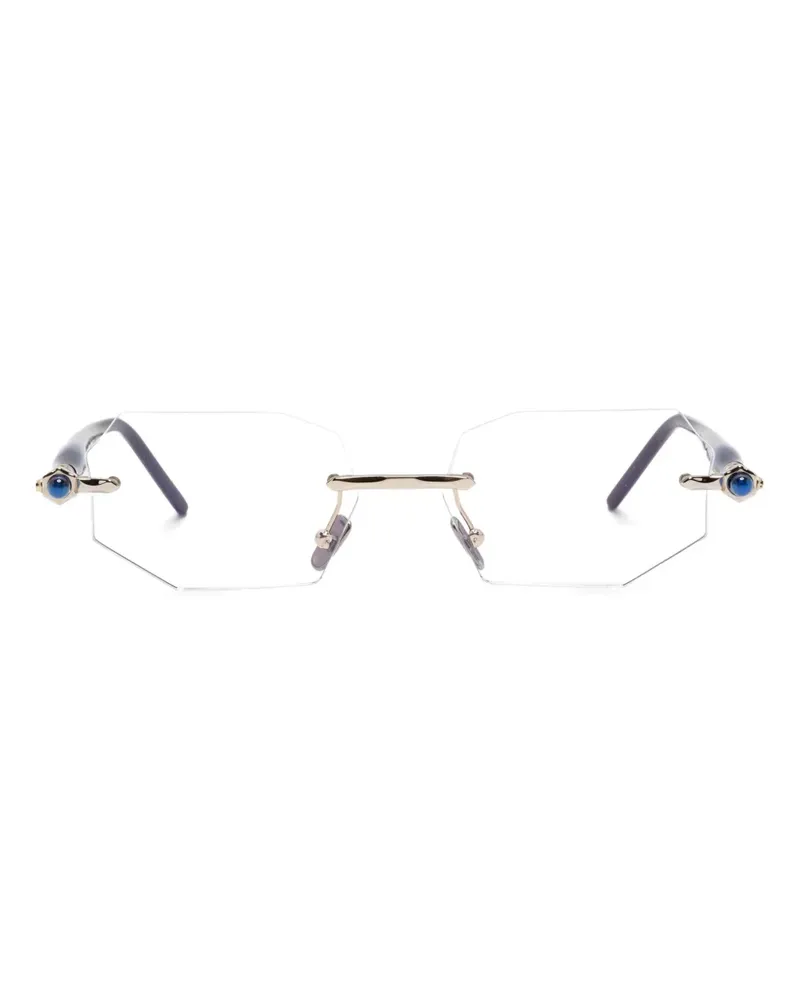 KUBORAUM Maske P63 Brille - Silber Silber