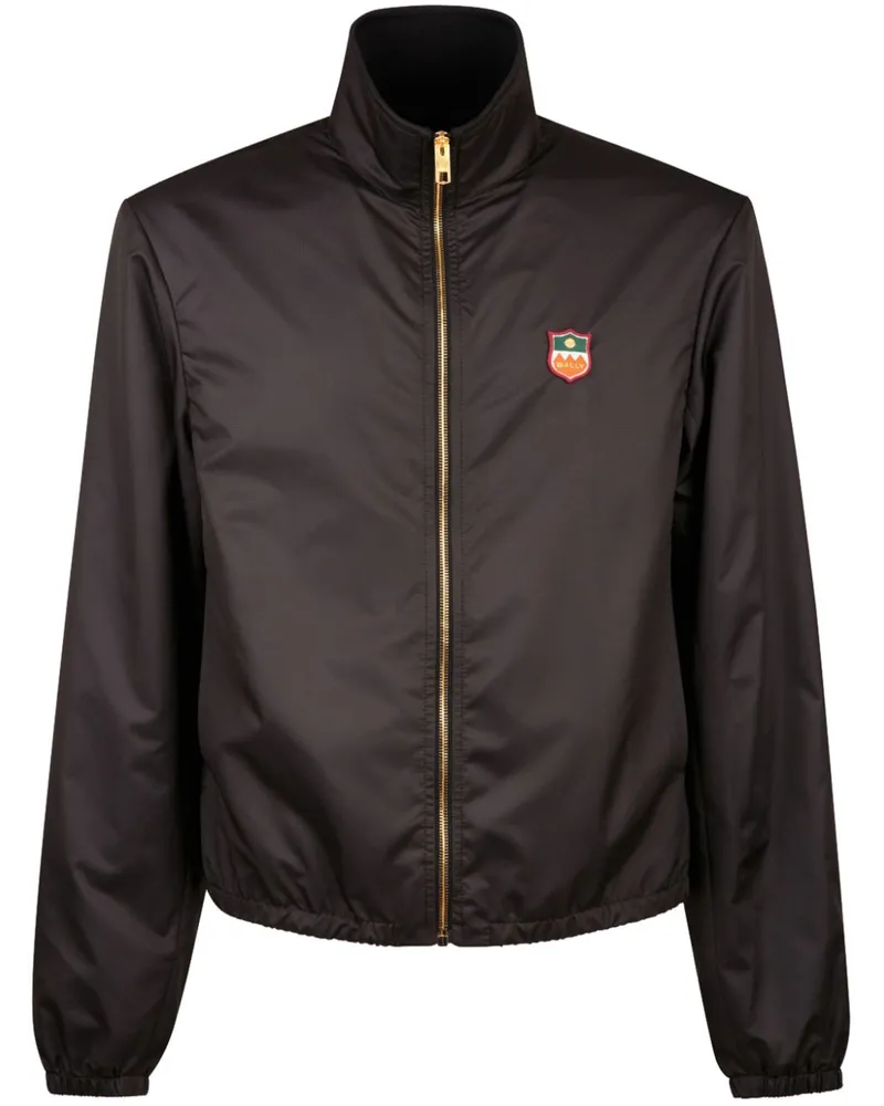 Bally Windbreaker mit Stehkragen Schwarz