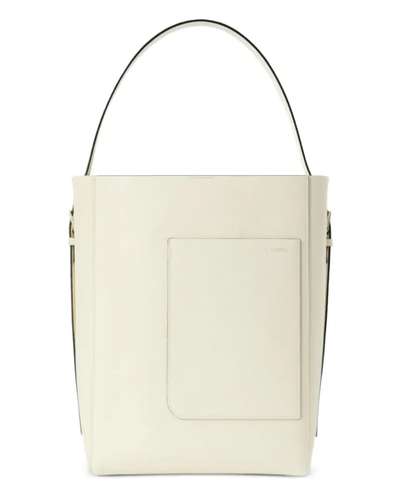 Valextra mini leather bucket bag - Nude Nude