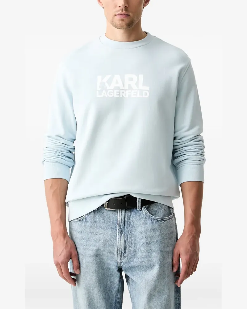 Karl Lagerfeld logo-print sweatshirt - Blau Blau