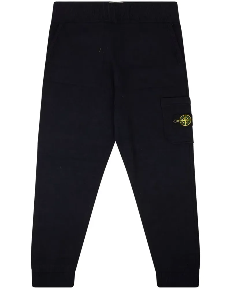 Stone Island Jersey-Jogginghose mit Kompass-Patch - Blau Blau