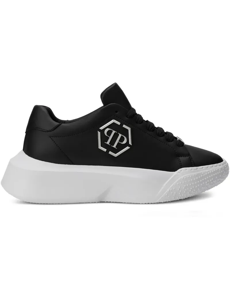 Philipp Plein Lauf-Sneakers aus Kalbsleder - Schwarz Schwarz