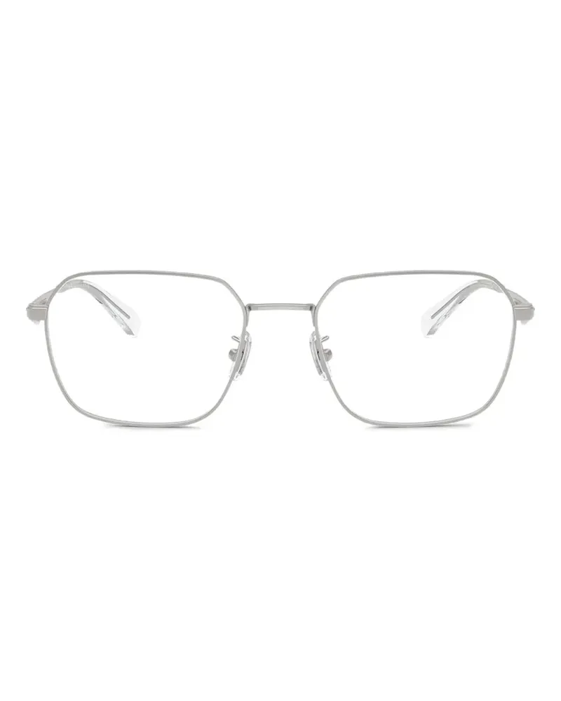 Coach Brille mit geometrischem Gestell - Silber Silber