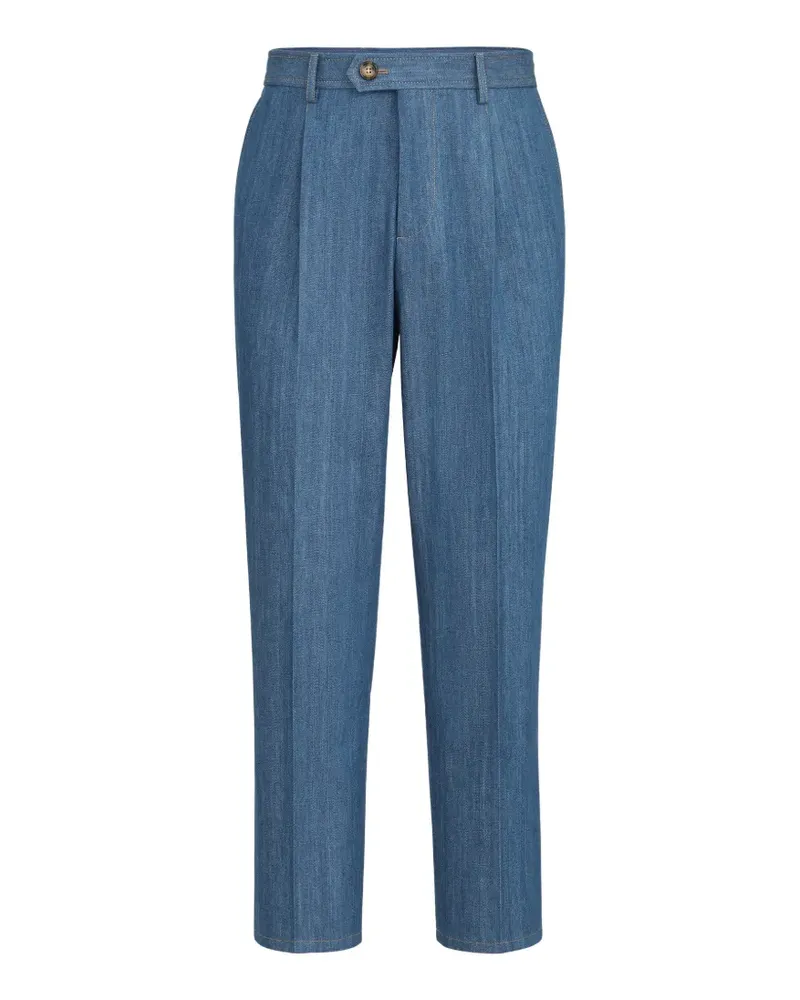 Brunello Cucinelli Hose mit Bundfalten - Blau Blau