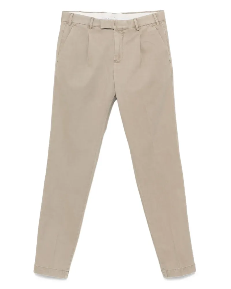 PT TORINO Klassische Bundfaltenhose - Nude Nude