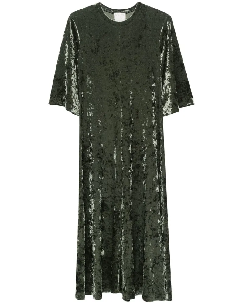 forte_forte Maxikleid aus Samt - Grün Grün