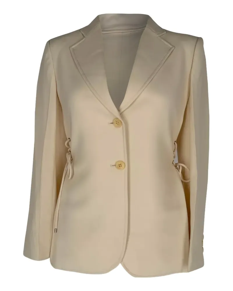 Theory Einreihiger Blazer mit seitlicher Schnürung - Nude Nude
