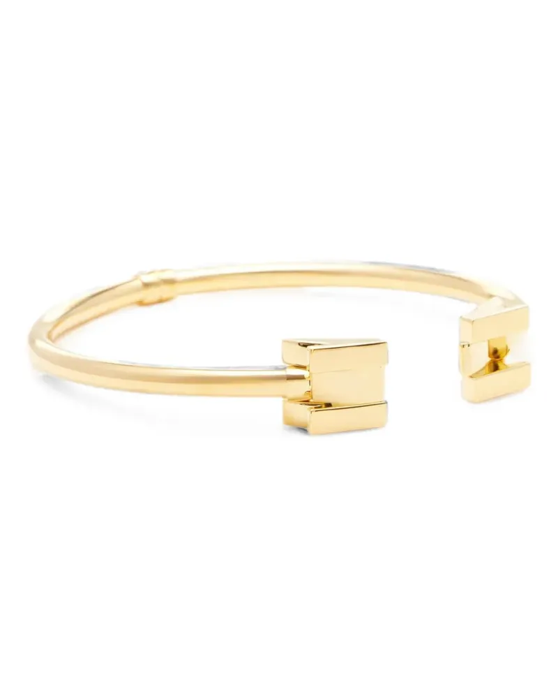 Elisabetta Franchi necklace with geometric logo - Gold Gold