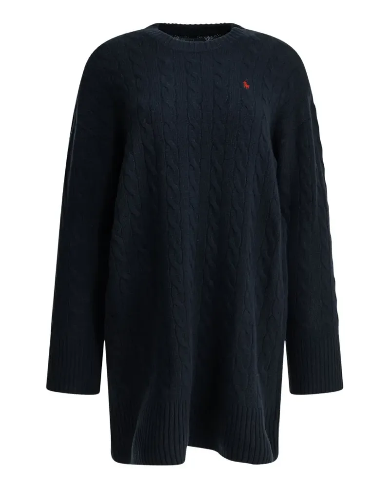 Ralph Lauren Kleid mit Zopfmuster - Blau Blau