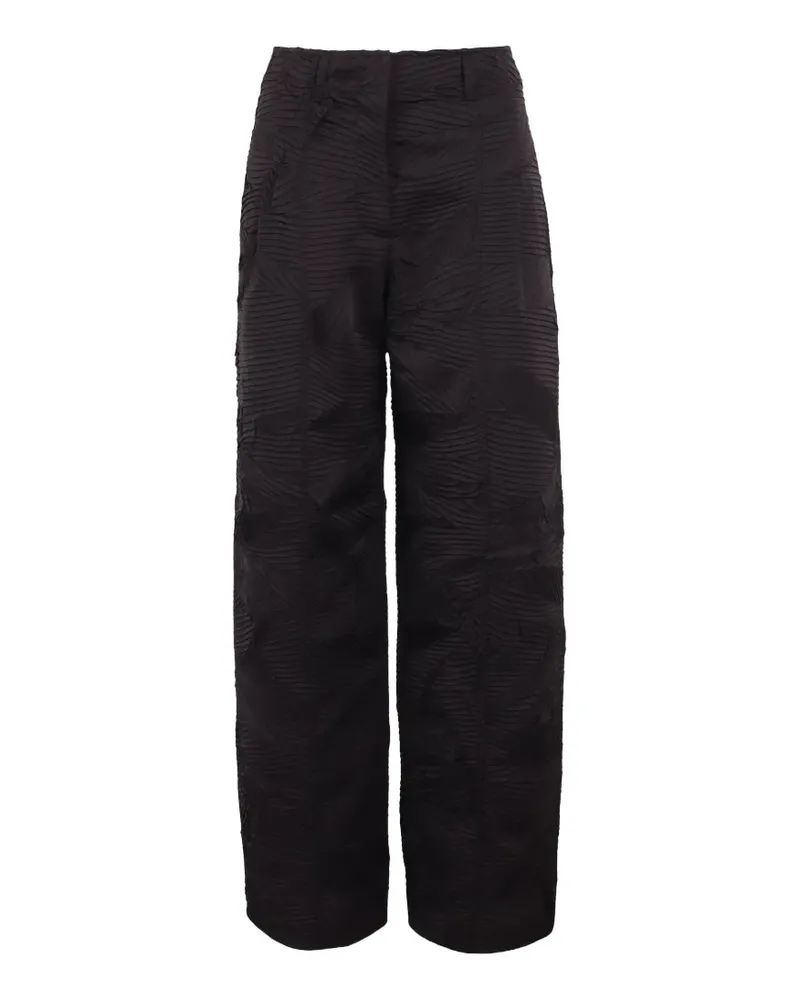 Ulla Johnson Carine textured wide-leg trousers - Schwarz Schwarz