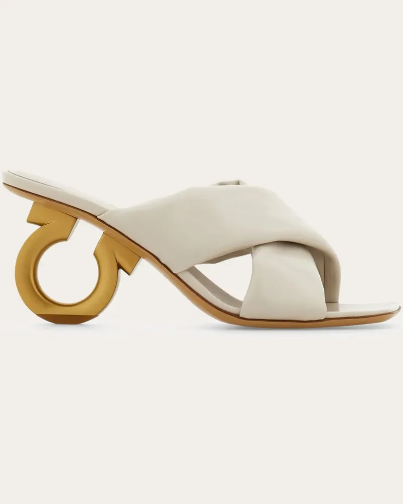 Ferragamo Sandalen mit verdrehtem Riemen - Nude Nude