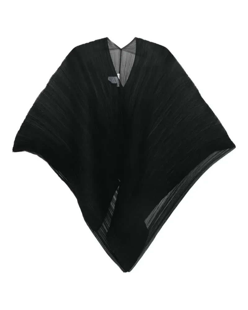 Issey Miyake plissé-effect scarf - Schwarz Schwarz