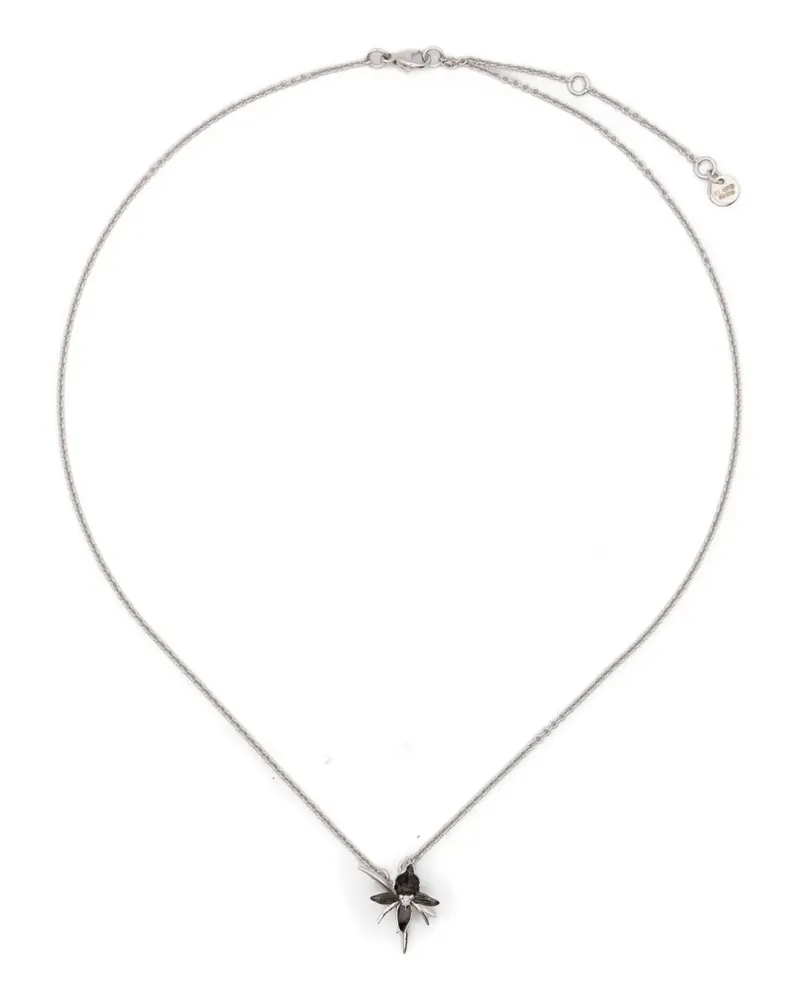 Shaun Leane diamond orchid necklace - Silber Silber