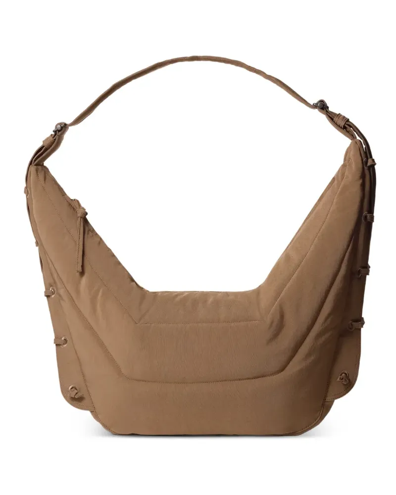 Christophe Lemaire large soft Game shoulder bag - Braun Braun