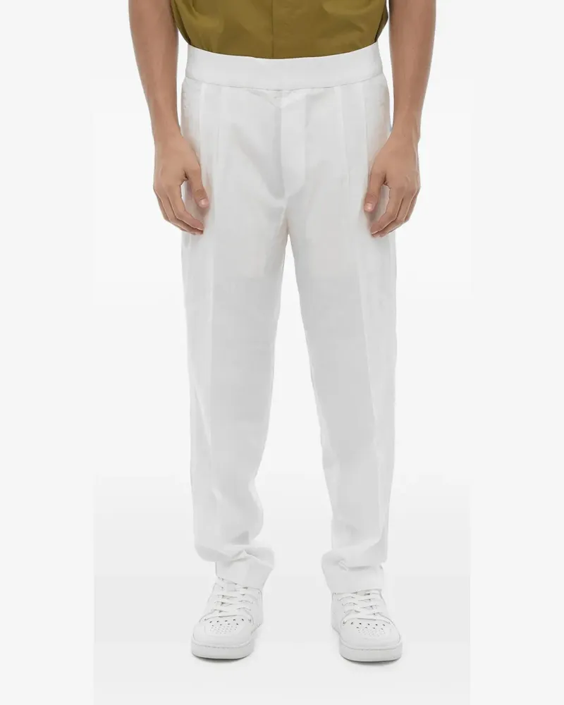 Neil Barrett Tapered-Hose mit elastischem Bund - Weiß Weiß