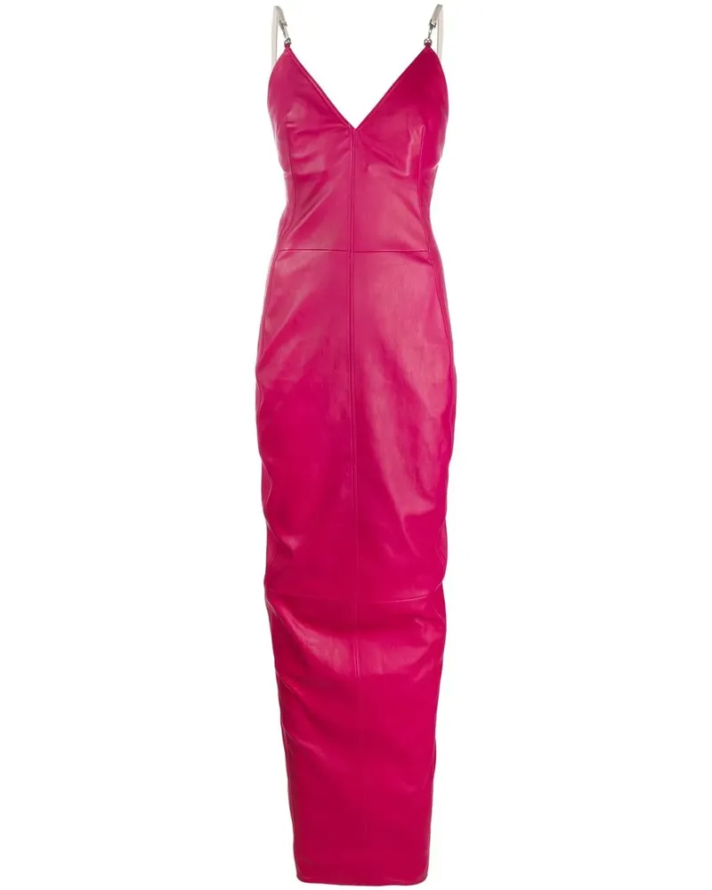 Rick Owens Langes Kleid mit Schlitz - Rosa Rosa