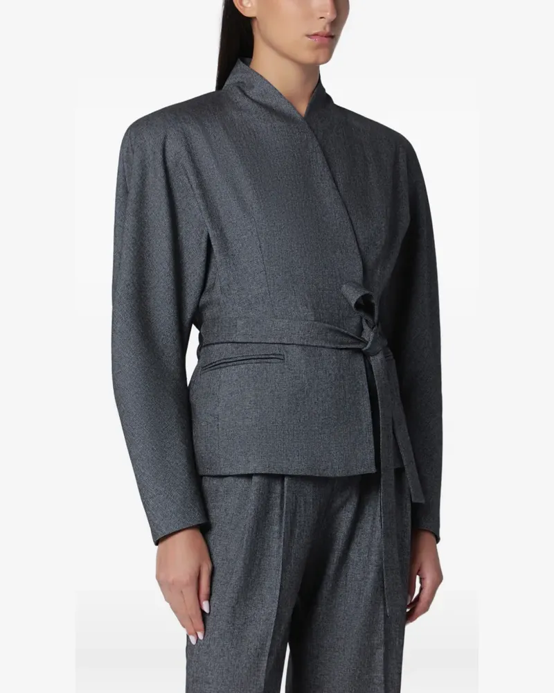 ANDAMANE Teresa belted jacket - Grau Grau