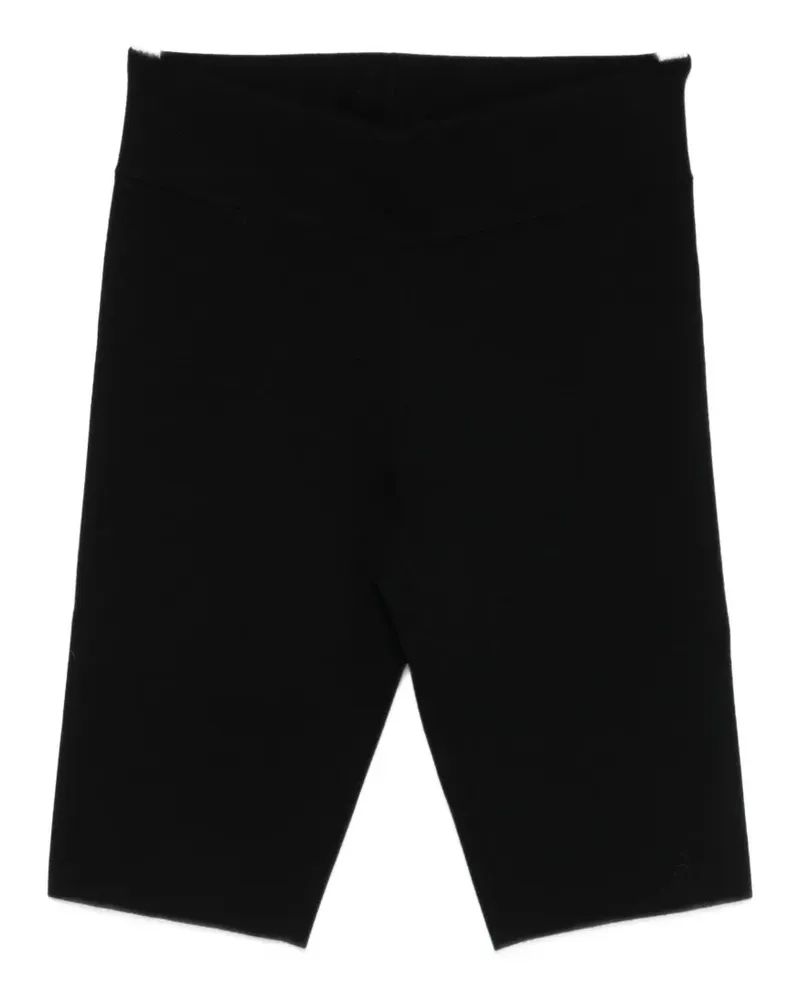 Totême elastic knee-length shorts - Schwarz Schwarz