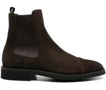 Wildlederstiefel mit elastischen Einsätzen - Braun