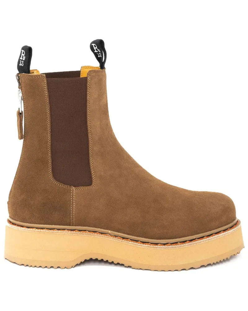 R13 Single Stack Chelsea-Boots - Braun Braun