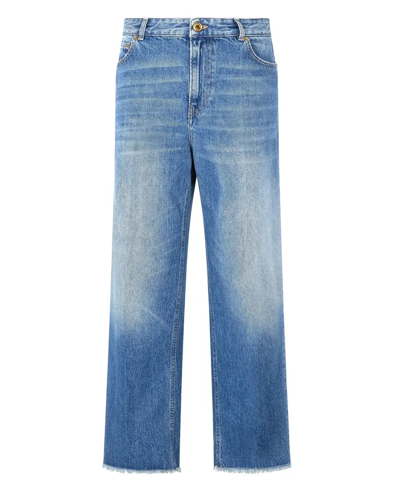 Roberto Cavalli Weite High-Waist-Jeans - Blau Blau