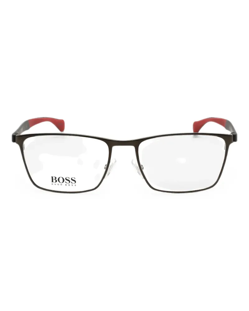 HUGO BOSS rectangle-frame glasses - Schwarz Schwarz