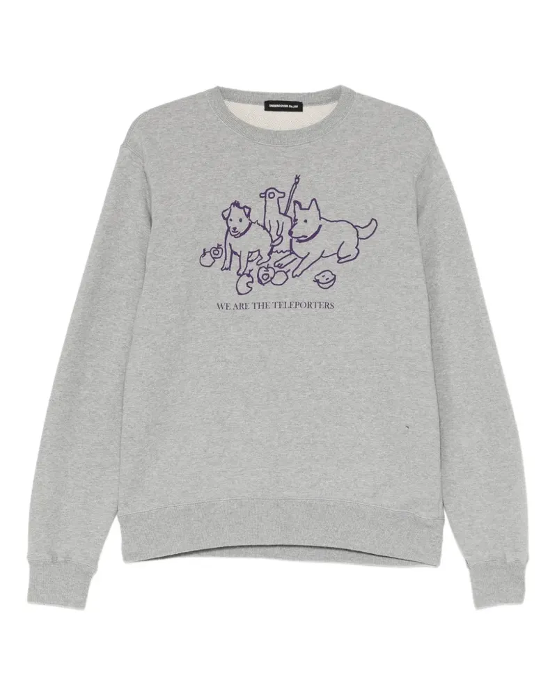 Undercover Sweatshirt mit grafischem Print - Grau Grau
