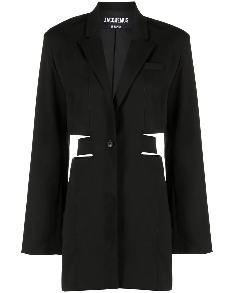 Jacquemus Kleid mit Cut-Outs - Schwarz Schwarz