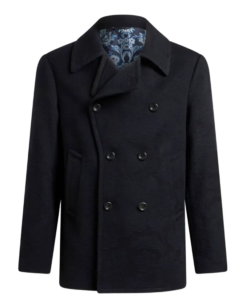 Etro Cabanjacke aus Jacquard - Blau Blau