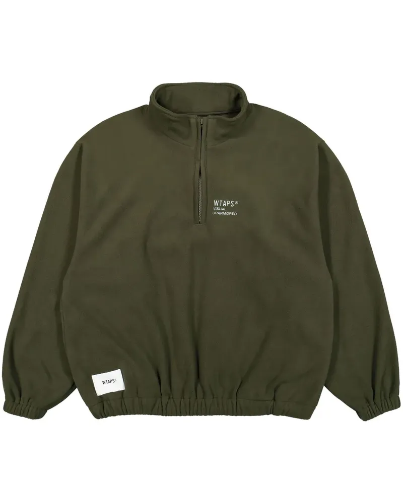 WTAPS Depst Sweatshirt mit kurzem Reißverschluss - Grün Grün