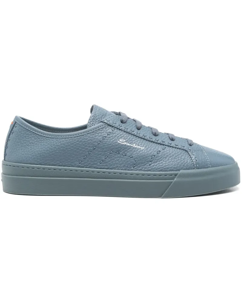 Santoni Sneakers aus Leder - Blau Blau