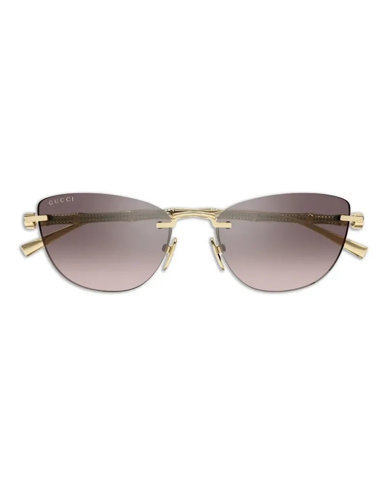Gucci rimless sunglasses - Gold Gold