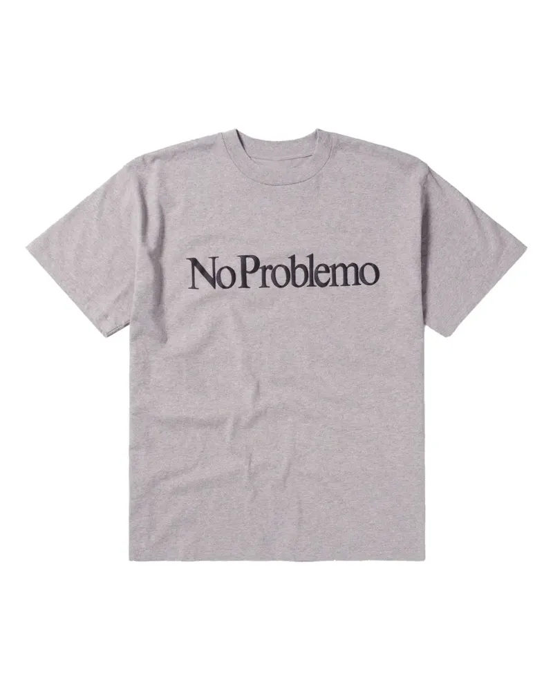 Aries No Problemo' T-Shirt - Grau Grau
