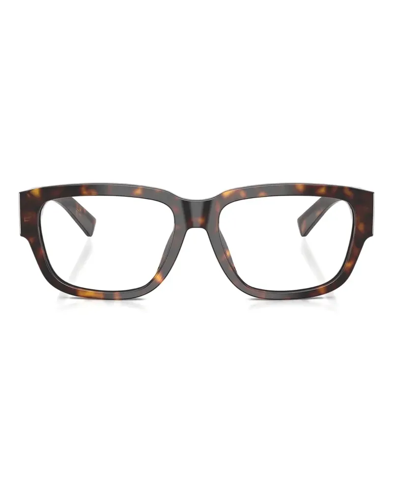 Dolce & Gabbana Brille mit eckigem Gestell - Braun Braun