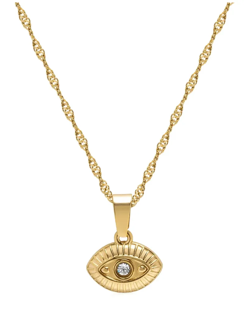 Nialaya Evil Eye pendant necklace - Gold Gold